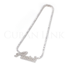 Load image into Gallery viewer, Cuban Custom Double Plated Tennis Necklace