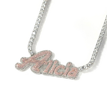 Load image into Gallery viewer, Cuban Custom Double Plated Tennis Necklace