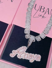Load image into Gallery viewer, Custom Cuban Double Plated (Pendant) with  Necklace