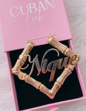 Load image into Gallery viewer, Diamond (Bamboo Earrings)