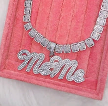 Load image into Gallery viewer, Cuban Script w/Baguette Custom Chain