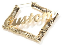 Load image into Gallery viewer, Diamond (Bamboo Earrings)