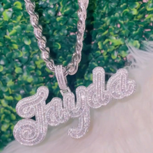 Load image into Gallery viewer, Baguette Custom  (Pendant) with  Necklace