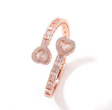 Load image into Gallery viewer, Heart Baguette Bracelet